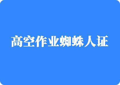 好吊操逼视频高空作业蜘蛛人证